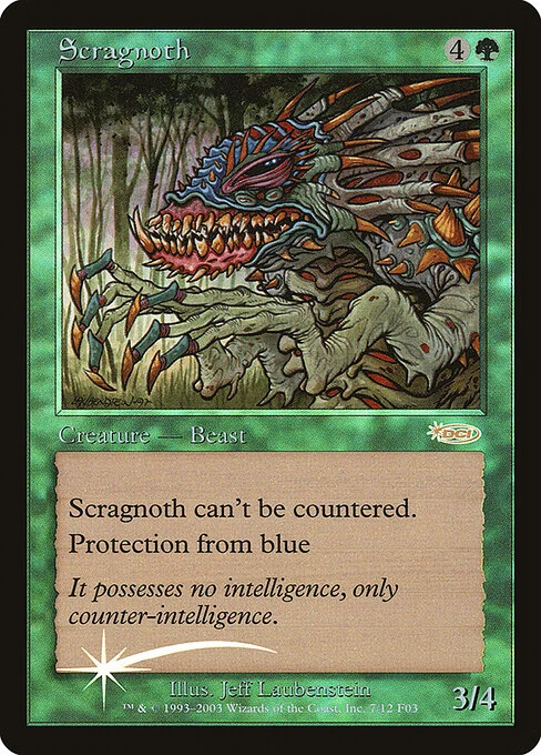 Scragnoth, carta Magic di tipo Creature — Beast illustrata da Jeff Laubenstein