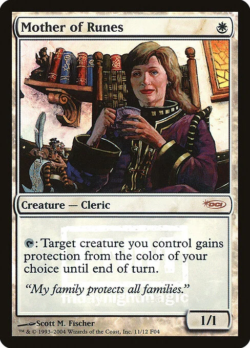 Mother of Runes, carta Magic di tipo Creature — Human Cleric illustrata da Scott M. Fischer