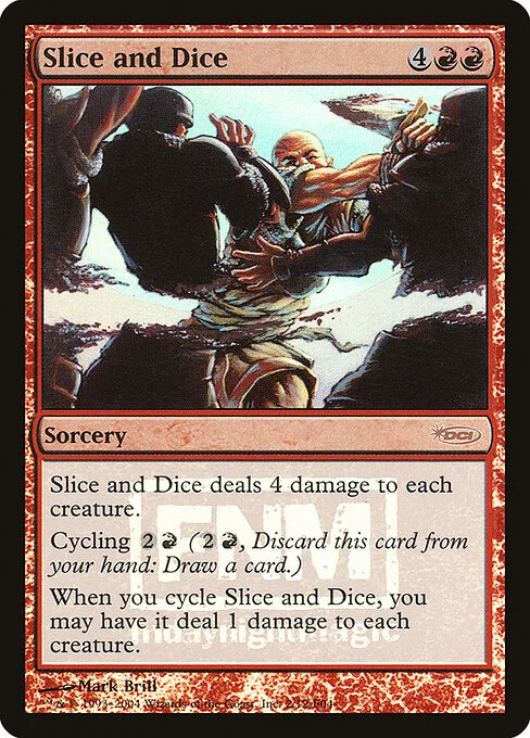 Slice and Dice, carta Magic di tipo Sorcery illustrata da Mark Brill