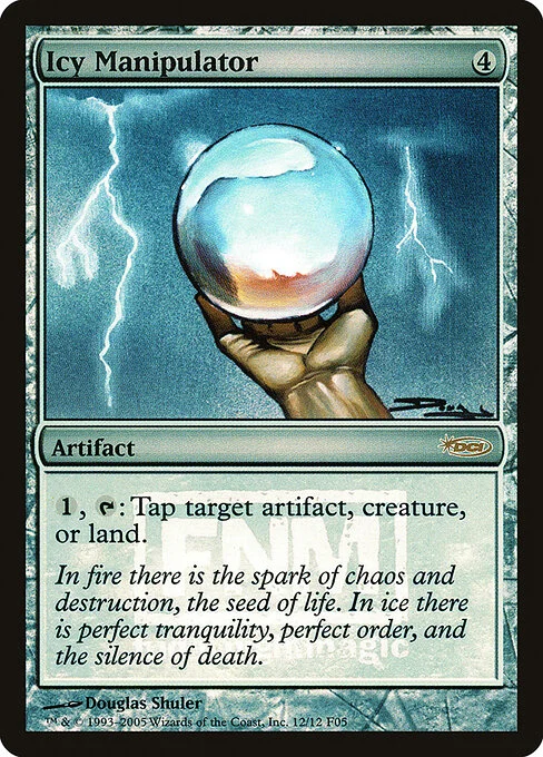 Icy Manipulator, carta Magic di tipo Artifact illustrata da Douglas Shuler