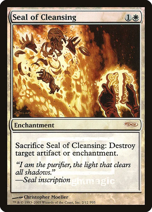Seal of Cleansing, carta Magic di tipo Enchantment illustrata da Christopher Moeller