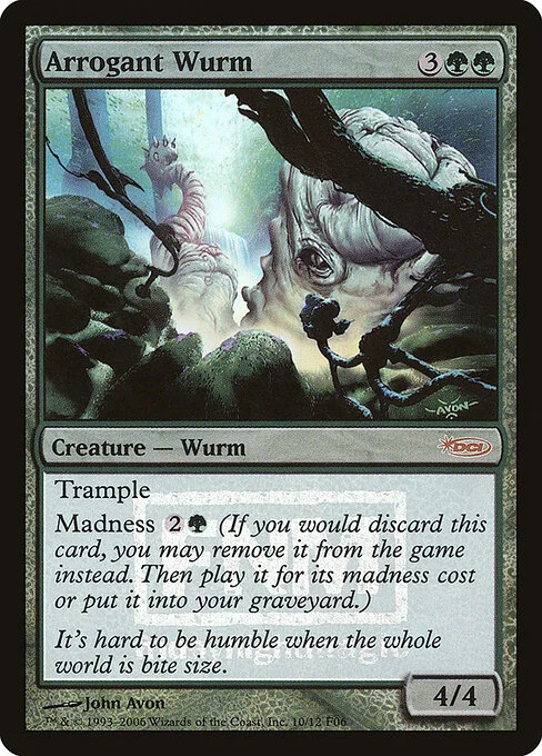 Arrogant Wurm, carta Magic di tipo Creature — Wurm illustrata da John Avon