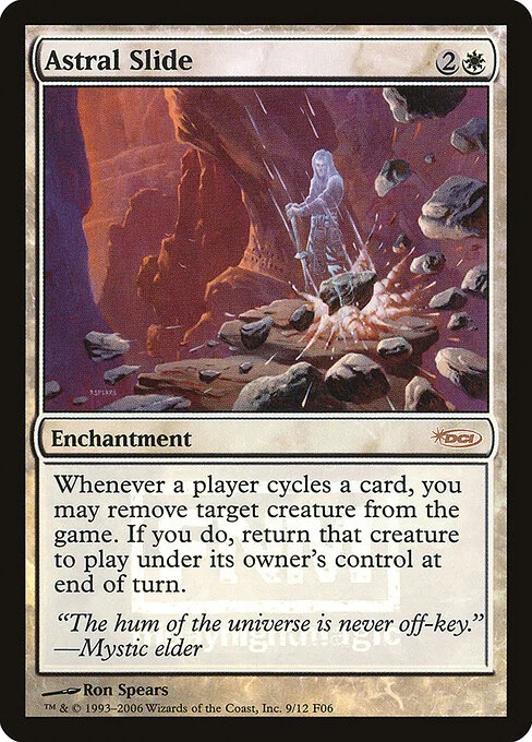 Astral Slide, carta Magic di tipo Enchantment illustrata da Ron Spears