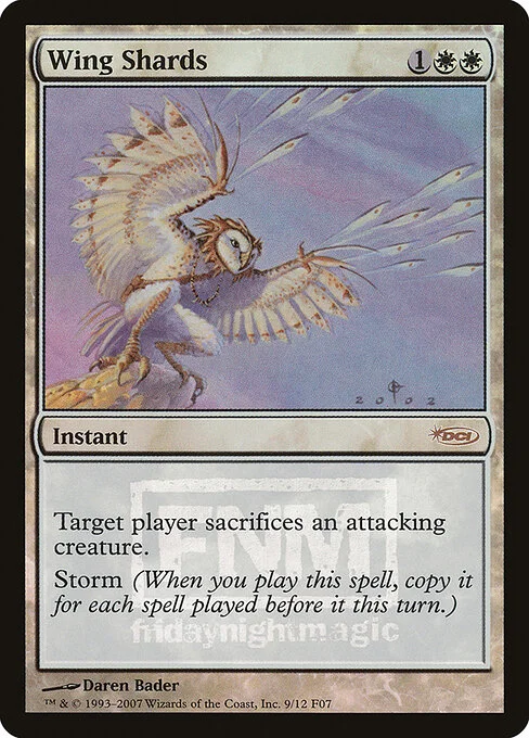 Wing Shards, carta Magic di tipo Instant illustrata da Daren Bader