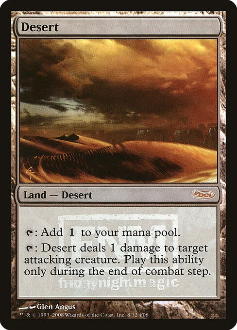 Desert, carta Magic di tipo Land — Desert illustrata da Glen Angus