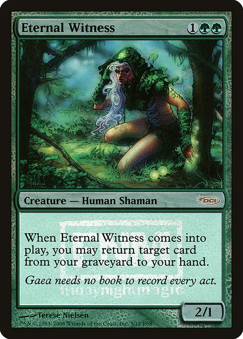 Eternal Witness, carta Magic di tipo Creature — Human Shaman illustrata da Terese Nielsen