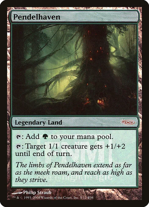 Pendelhaven, carta Magic di tipo Legendary Land illustrata da Philip Straub