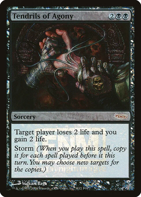 Tendrils of Agony, carta Magic di tipo Sorcery illustrata da Volkan Baǵa