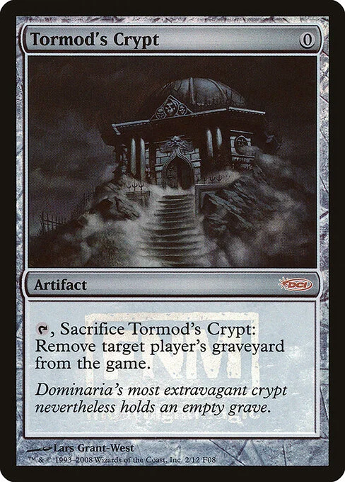 Tormod's Crypt, carta Magic di tipo Artifact illustrata da Lars Grant-West
