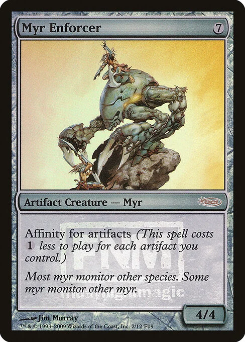 Myr Enforcer, carta Magic di tipo Artifact Creature — Myr illustrata da Jim Murray