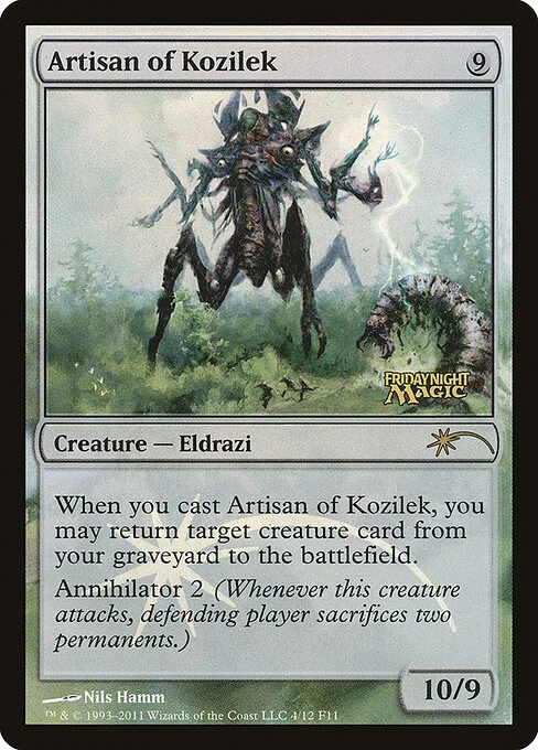 Artisan of Kozilek, carta Magic di tipo Creature — Eldrazi illustrata da Nils Hamm