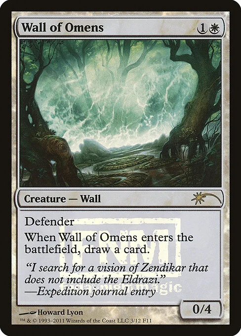 Wall of Omens, carta Magic di tipo Creature — Wall illustrata da Howard Lyon