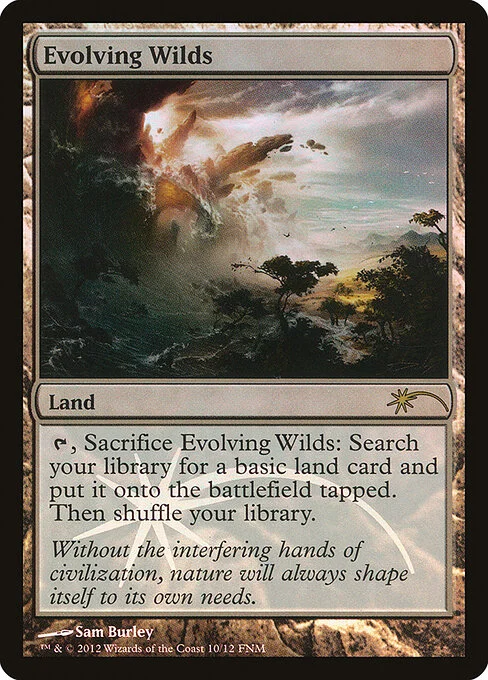 Evolving Wilds, carta Magic di tipo Land illustrata da Sam Burley