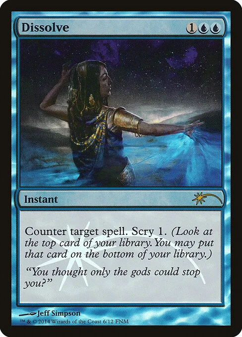 Dissolve, carta Magic di tipo Instant illustrata da Jeff Simpson