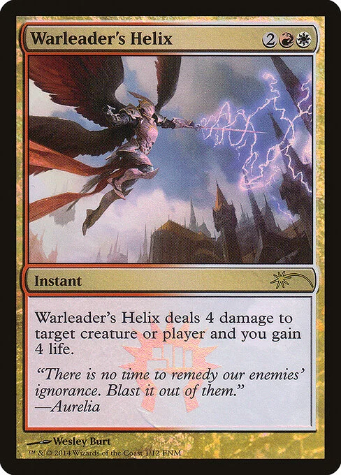 Warleader's Helix, carta Magic di tipo Instant illustrata da Wesley Burt