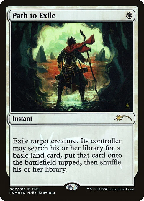 Path to Exile, carta Magic di tipo Instant illustrata da Raf Sarmento