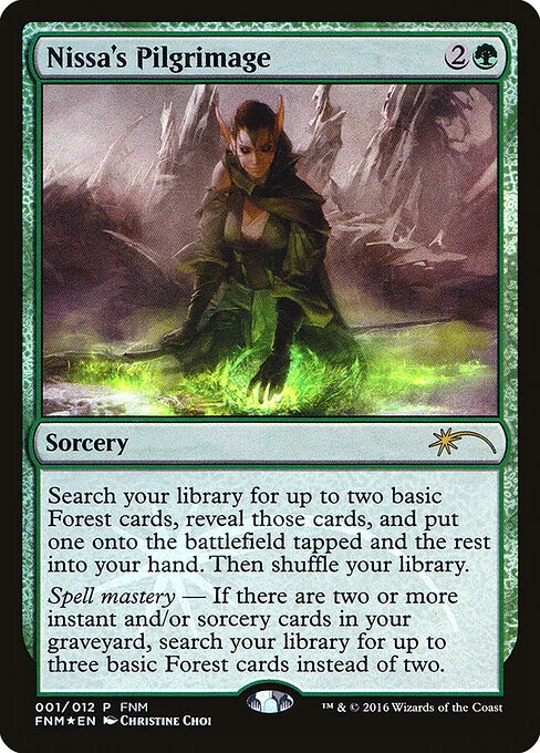 Nissa's Pilgrimage, carta Magic di tipo Sorcery illustrata da Christine Choi