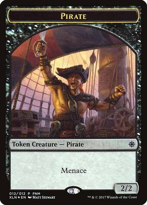 Pirate // Treasure, carta Magic di tipo Token Creature — Pirate // Token Artifact — Treasure illustrata da Matt Stewart & Milivoj Ćeran