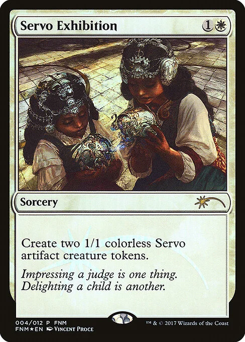 Servo Exhibition, carta Magic di tipo Sorcery illustrata da Vincent Proce