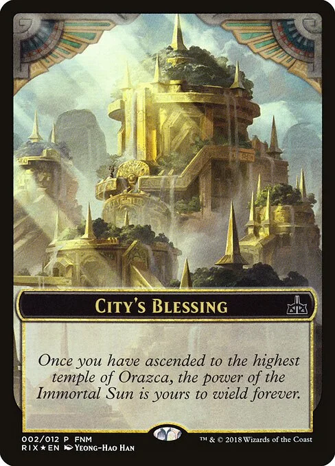 City's Blessing // Elemental, carta Magic di tipo Card // Token Creature — Elemental illustrata da Yeong-Hao Han & Jason Rainville