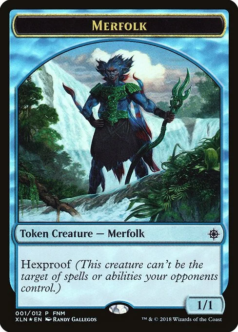 Merfolk // Treasure, carta Magic di tipo Token Creature — Merfolk // Token Artifact — Treasure illustrata da Randy Gallegos & Jason Felix