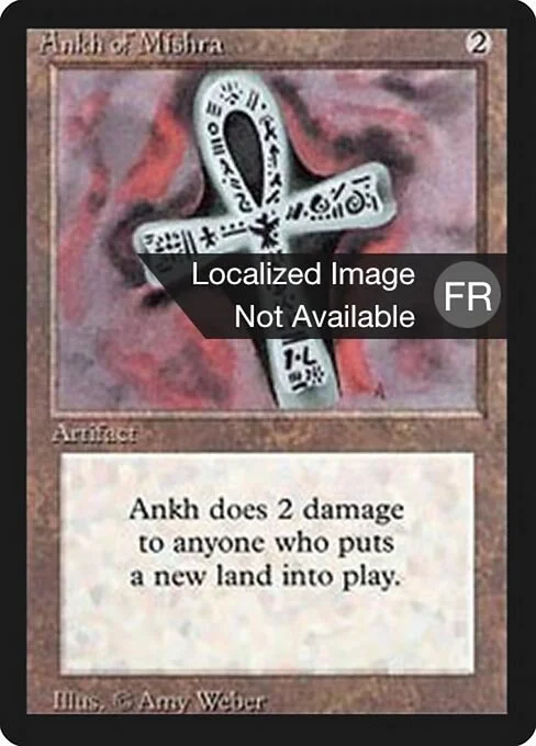 Ankh of Mishra, carta Magic di tipo Artifact illustrata da Amy Weber