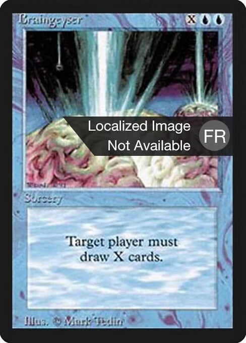 Braingeyser, carta Magic di tipo Sorcery illustrata da Mark Tedin