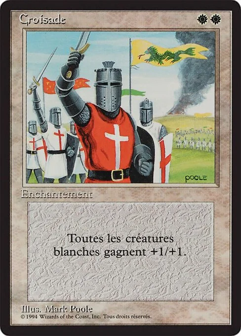 Crusade, carta Magic di tipo Enchantment illustrata da Mark Poole