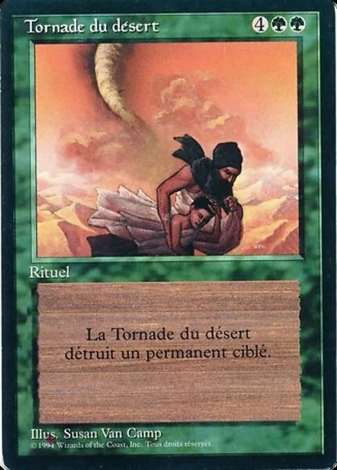 Desert Twister, carta Magic di tipo Sorcery illustrata da Susan Van Camp