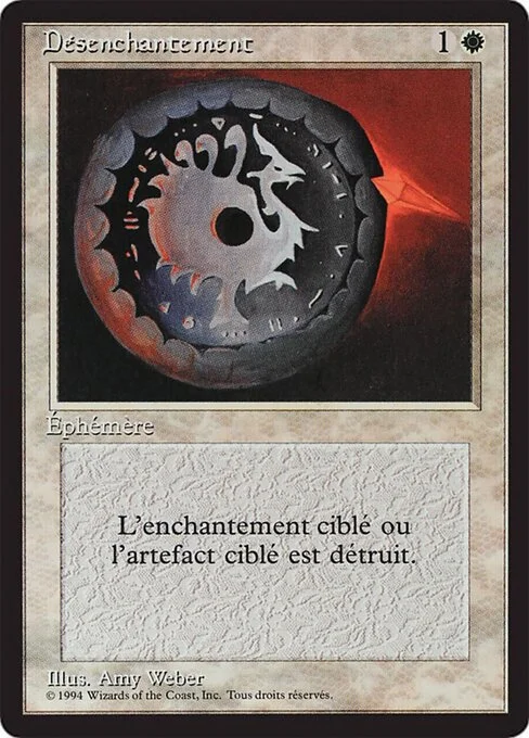 Disenchant, carta Magic di tipo Instant illustrata da Amy Weber