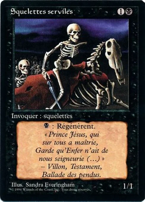 Drudge Skeletons, carta Magic di tipo Creature — Skeleton illustrata da Sandra Everingham