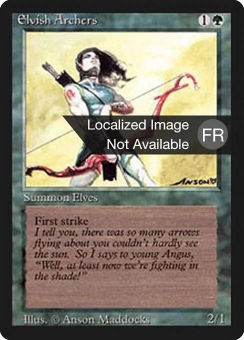 Elvish Archers, carta Magic di tipo Creature — Elf Archer illustrata da Anson Maddocks