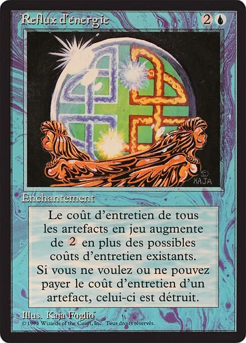 Energy Flux, carta Magic di tipo Enchantment illustrata da Kaja Foglio