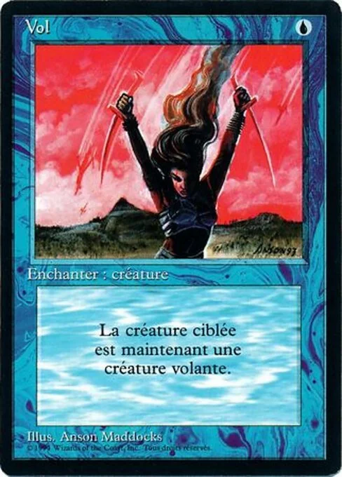 Flight, carta Magic di tipo Enchantment — Aura illustrata da Anson Maddocks