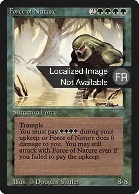 Force of Nature, carta Magic di tipo Creature — Elemental illustrata da Douglas Shuler