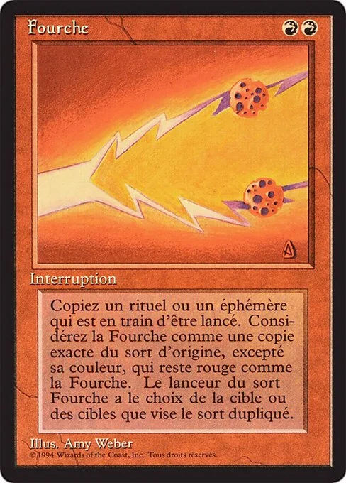 Fork, carta Magic di tipo Instant illustrata da Amy Weber