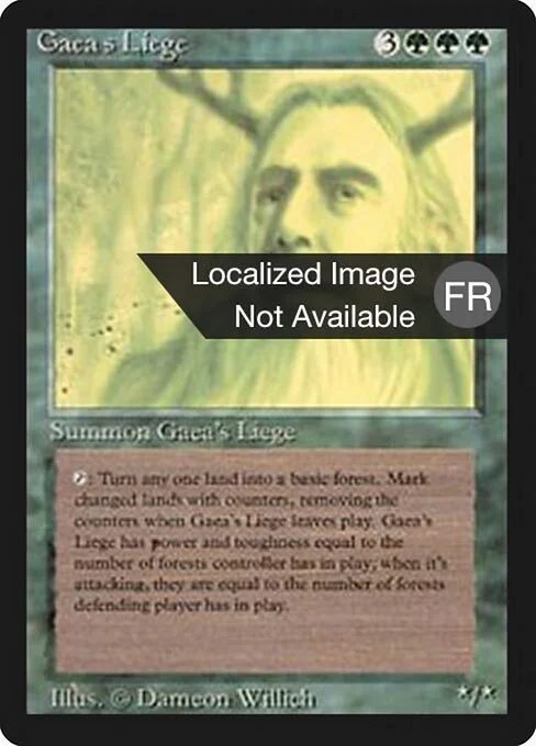 Gaea's Liege, carta Magic di tipo Creature — Avatar illustrata da Dameon Willich