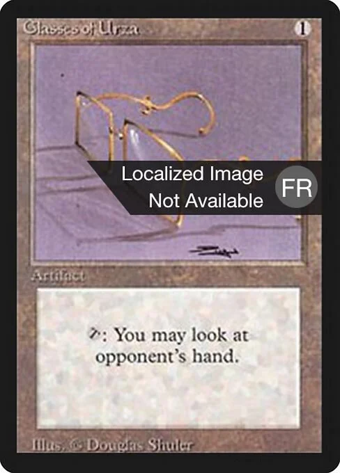 Glasses of Urza, carta Magic di tipo Artifact illustrata da Douglas Shuler