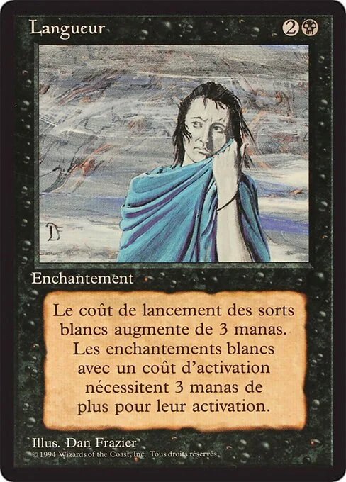 Gloom, carta Magic di tipo Enchantment illustrata da Dan Frazier