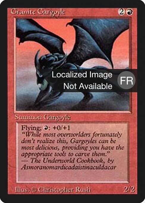 Granite Gargoyle, carta Magic di tipo Creature — Gargoyle illustrata da Christopher Rush