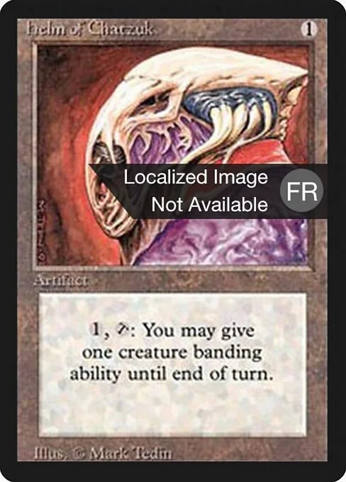 Helm of Chatzuk, carta Magic di tipo Artifact illustrata da Mark Tedin