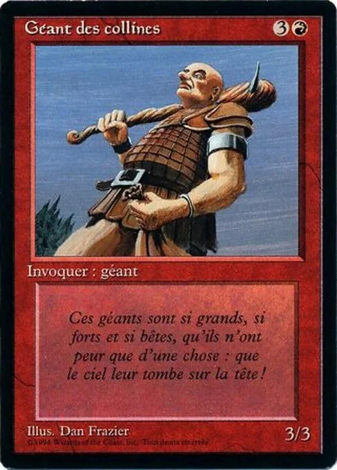 Hill Giant, carta Magic di tipo Creature — Giant illustrata da Dan Frazier