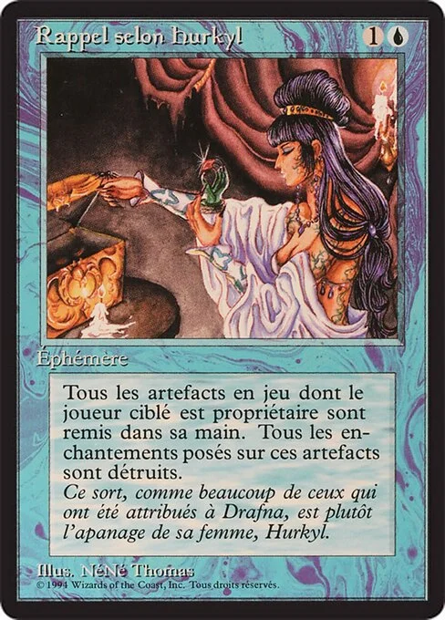 Hurkyl's Recall, carta Magic di tipo Instant illustrata da NéNé Thomas