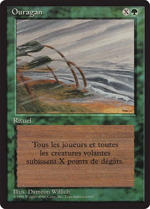 Hurricane, carta Magic di tipo Sorcery illustrata da Dameon Willich