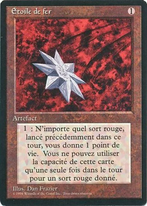 Iron Star, carta Magic di tipo Artifact illustrata da Dan Frazier