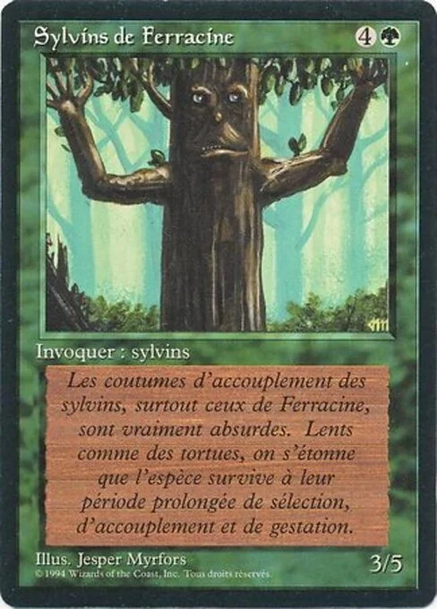 Ironroot Treefolk, carta Magic di tipo Creature — Treefolk illustrata da Jesper Myrfors