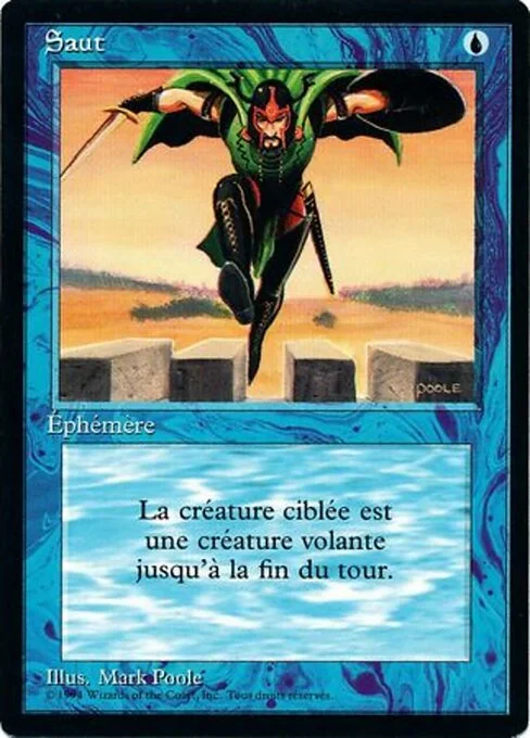 Jump, carta Magic di tipo Instant illustrata da Mark Poole