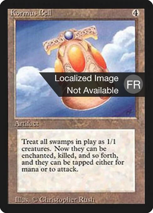 Kormus Bell, carta Magic di tipo Artifact illustrata da Christopher Rush