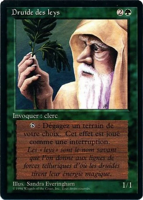 Ley Druid, carta Magic di tipo Creature — Human Druid illustrata da Sandra Everingham