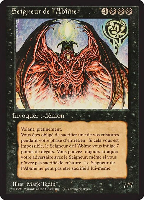 Lord of the Pit, carta Magic di tipo Creature — Demon illustrata da Mark Tedin